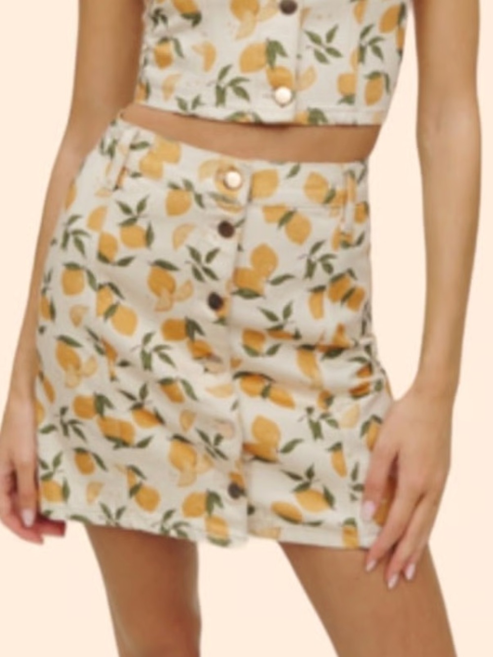 Reformation Chrissy Limoncello Mini Skirt Size 10